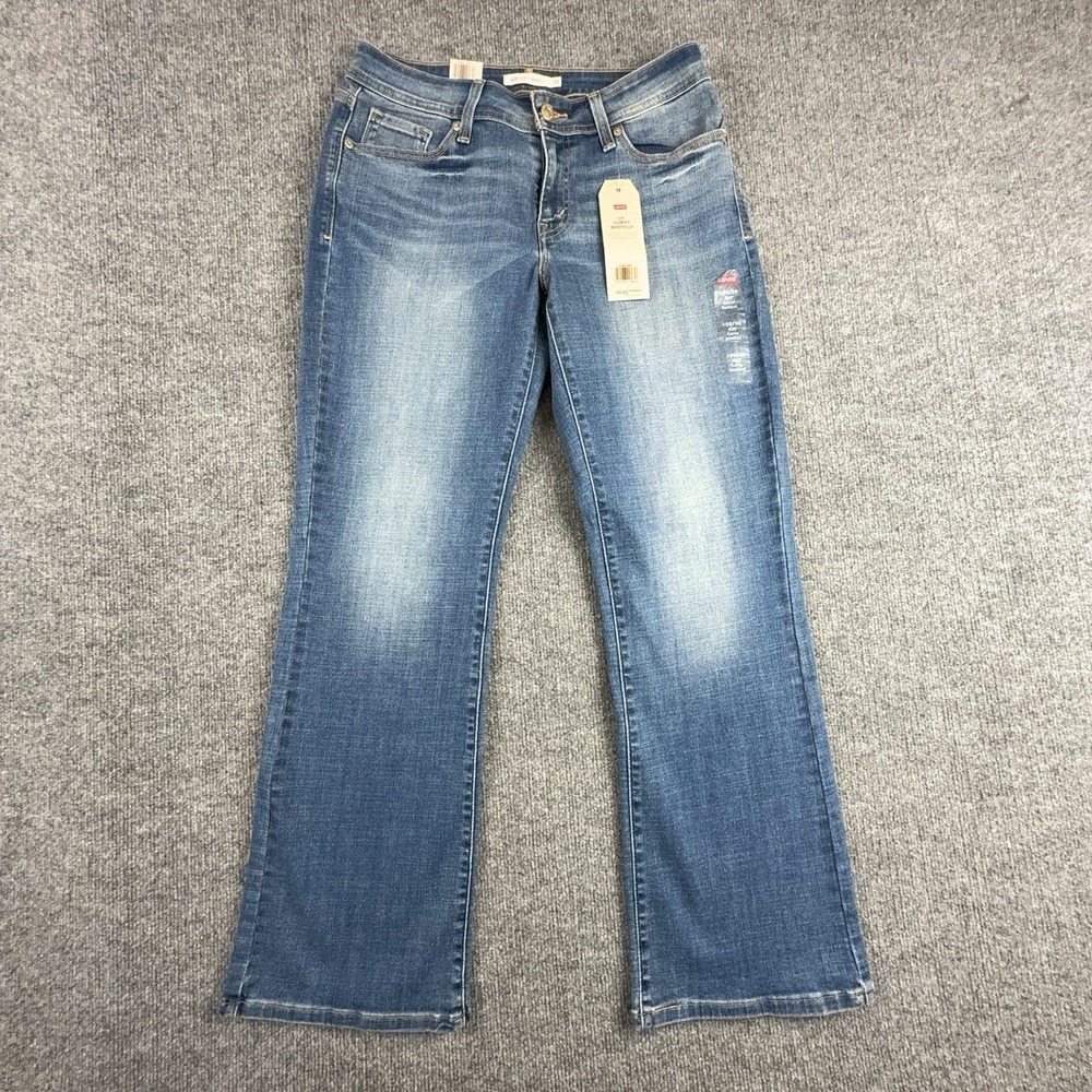 Levis 529 Curvy Bootcut Jeans Womens 10S Medium Blue Mid Rise Stretch 51951-0003